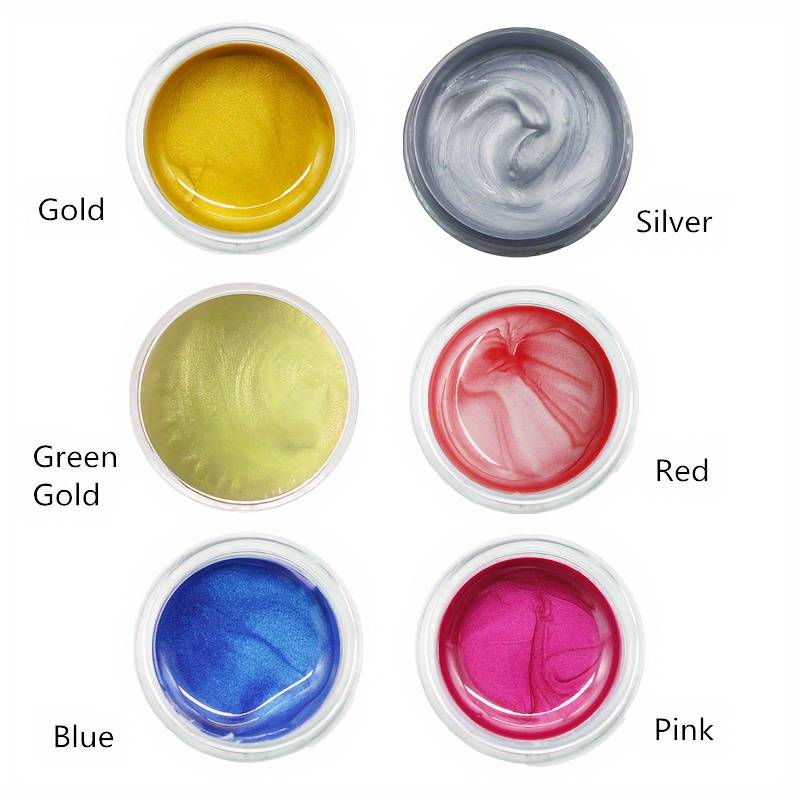 2/3/6 Colors Metallic Chalk Paste Paint Screen Printing Tool - Temu